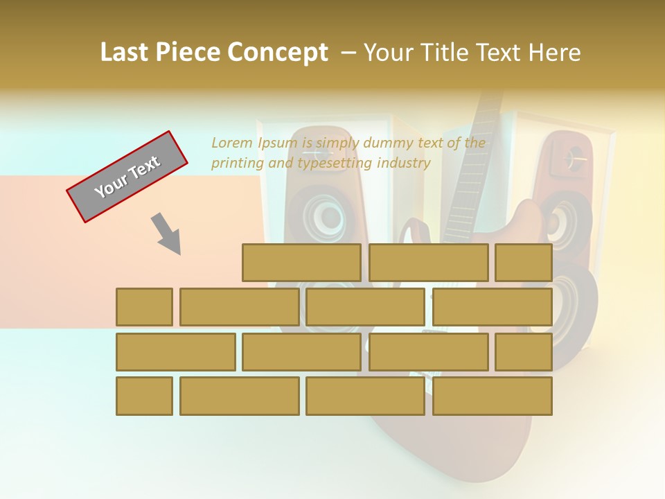 Concert Volume Objects PowerPoint Template