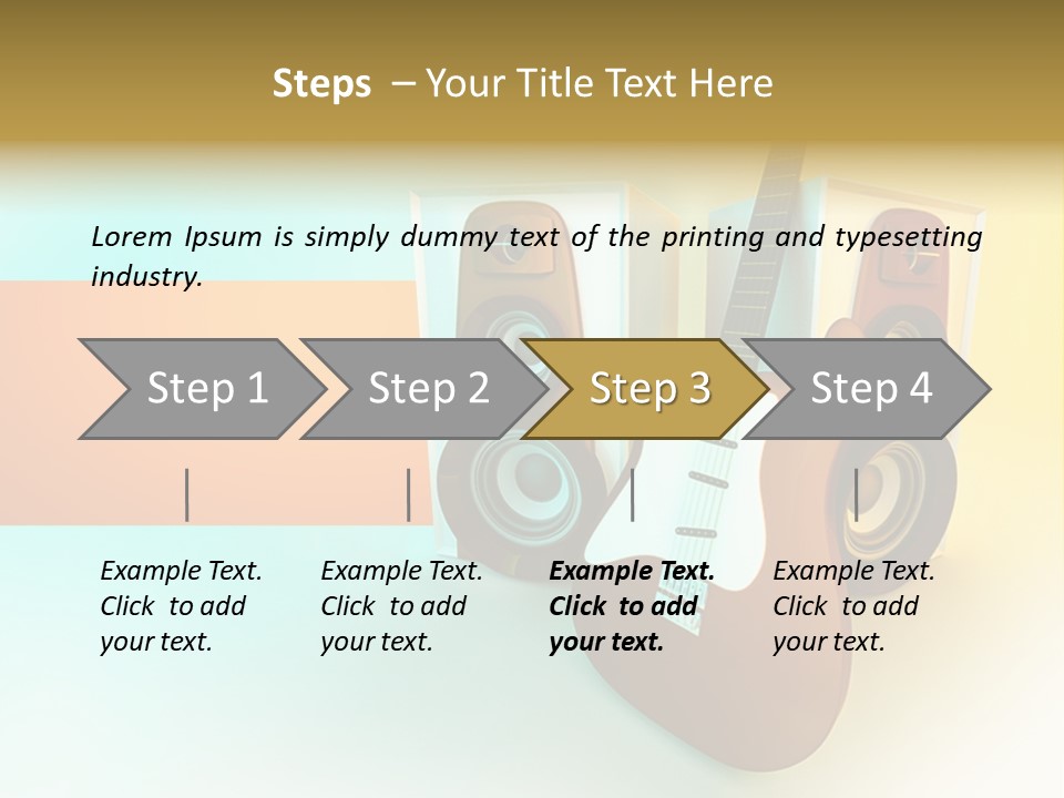 Concert Volume Objects PowerPoint Template