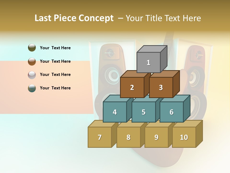 Concert Volume Objects PowerPoint Template