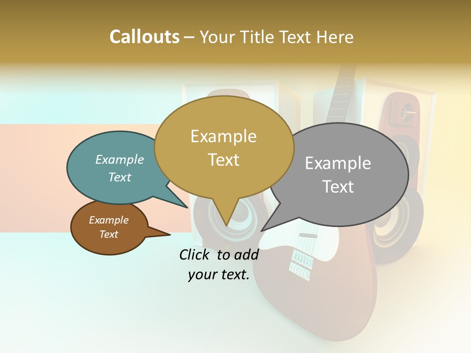 Concert Volume Objects PowerPoint Template