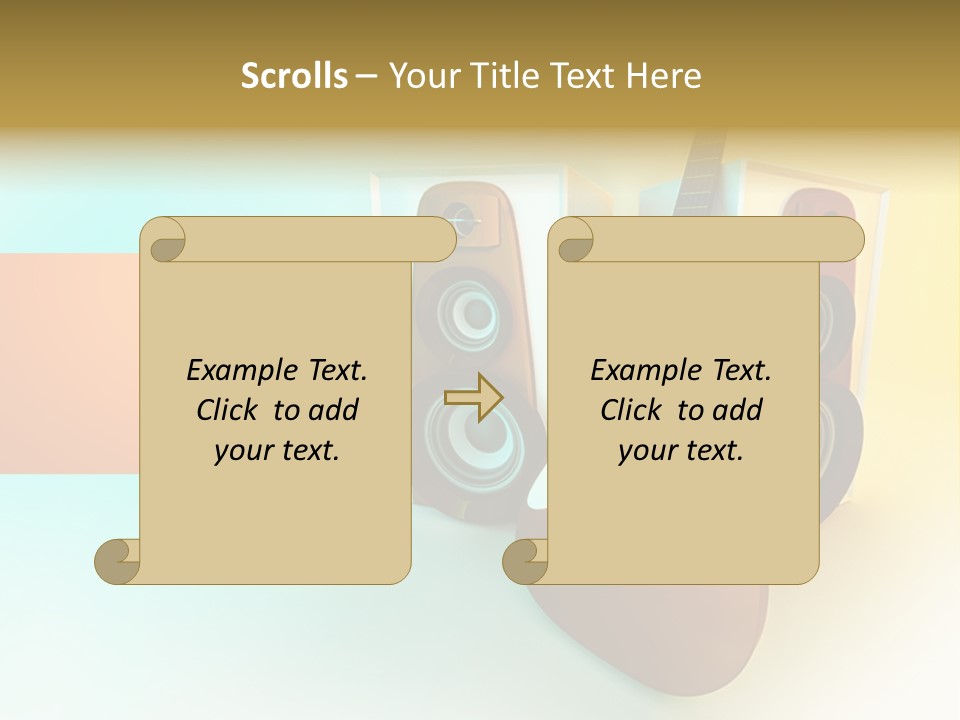 Concert Volume Objects PowerPoint Template