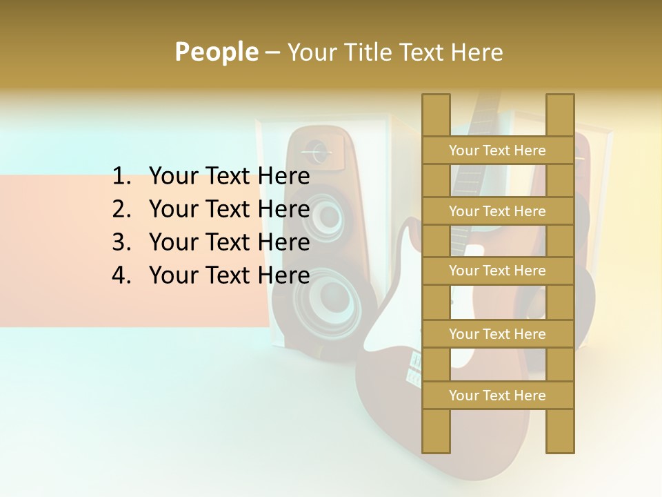 Concert Volume Objects PowerPoint Template