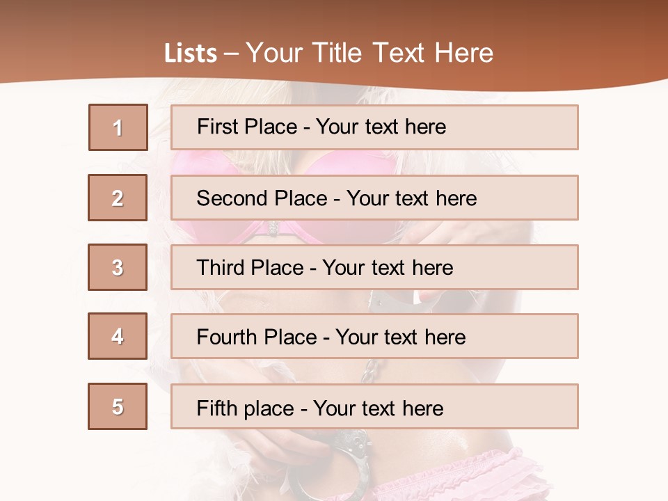 Spa People Caucasian PowerPoint Template