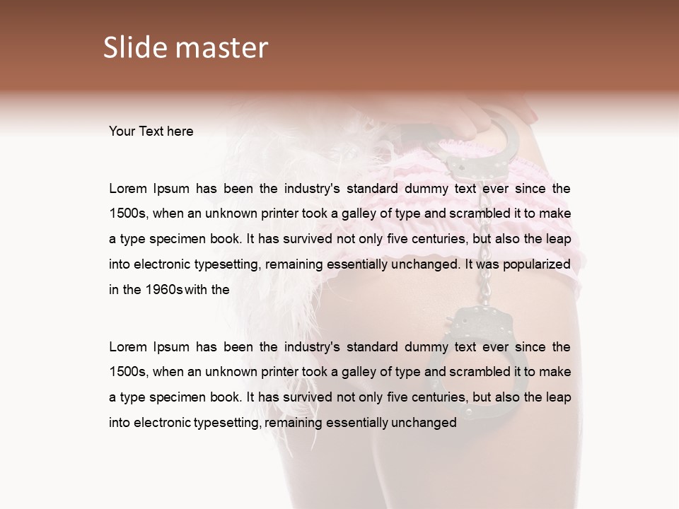 Attractive Female Hair PowerPoint Template