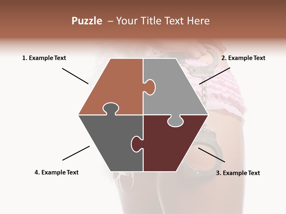 Attractive Female Hair PowerPoint Template