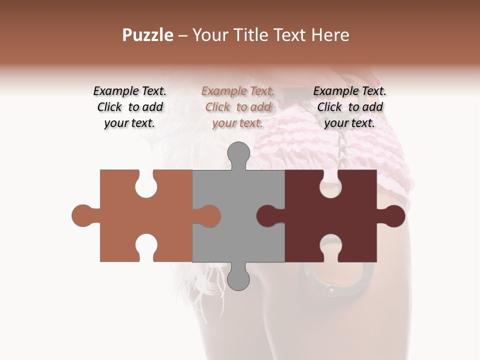 Attractive Female Hair PowerPoint Template