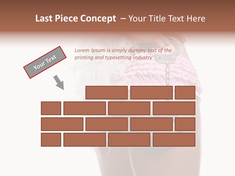 Attractive Female Hair PowerPoint Template