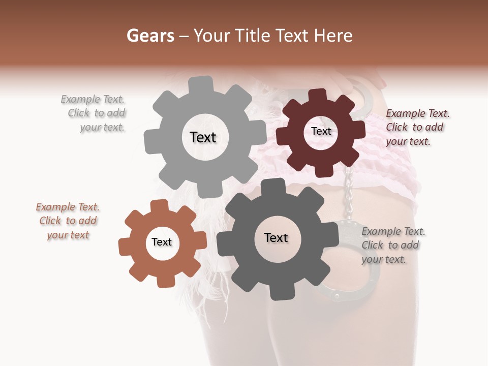 Attractive Female Hair PowerPoint Template