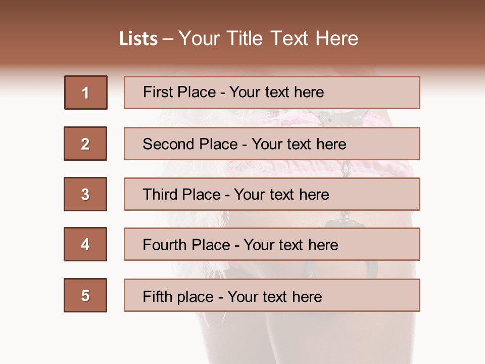 Attractive Female Hair PowerPoint Template