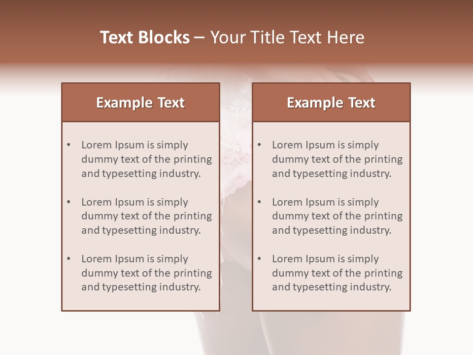 Attractive Female Hair PowerPoint Template