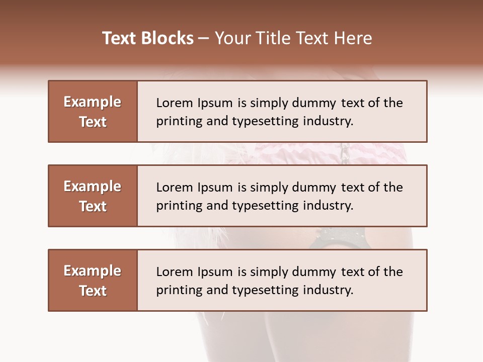 Attractive Female Hair PowerPoint Template
