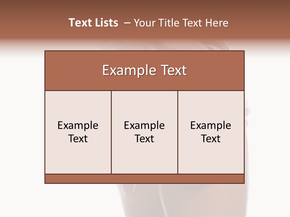 Attractive Female Hair PowerPoint Template