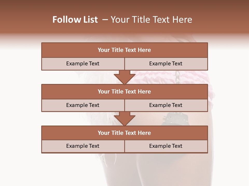 Attractive Female Hair PowerPoint Template