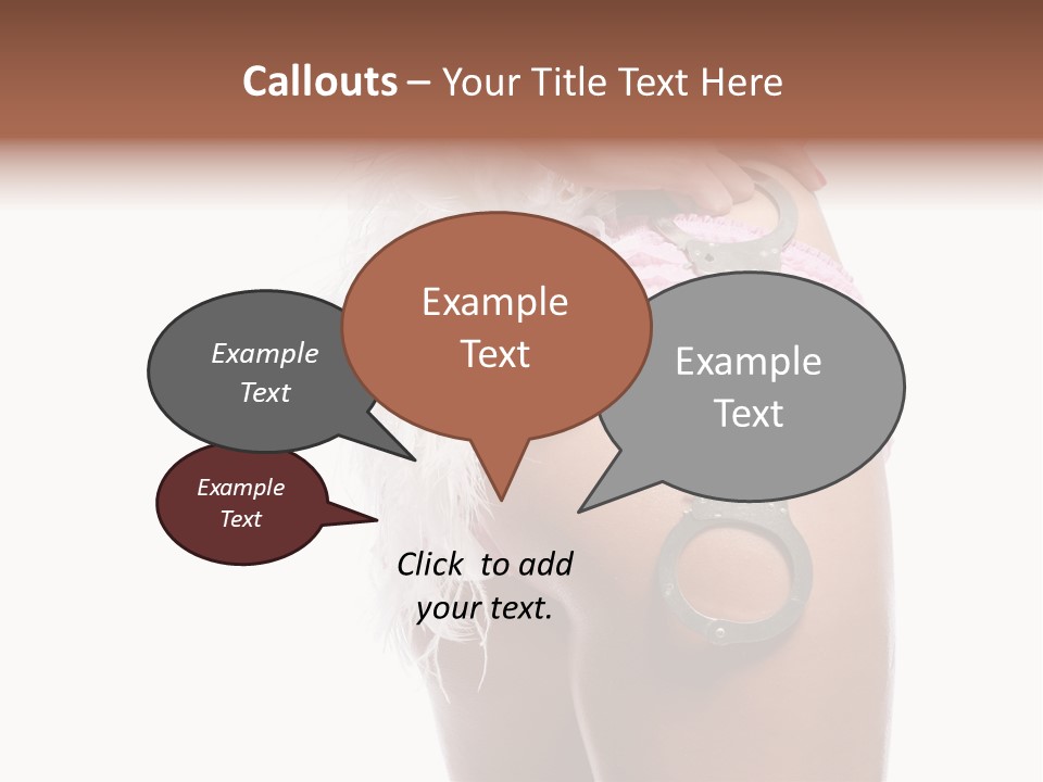 Attractive Female Hair PowerPoint Template