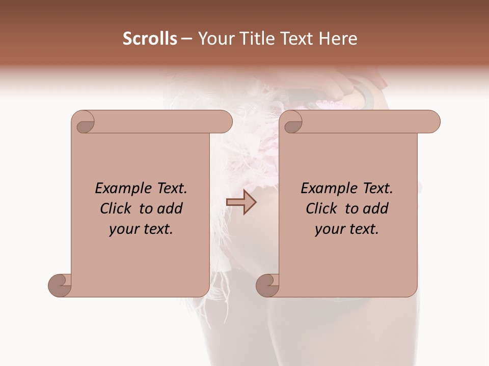 Attractive Female Hair PowerPoint Template