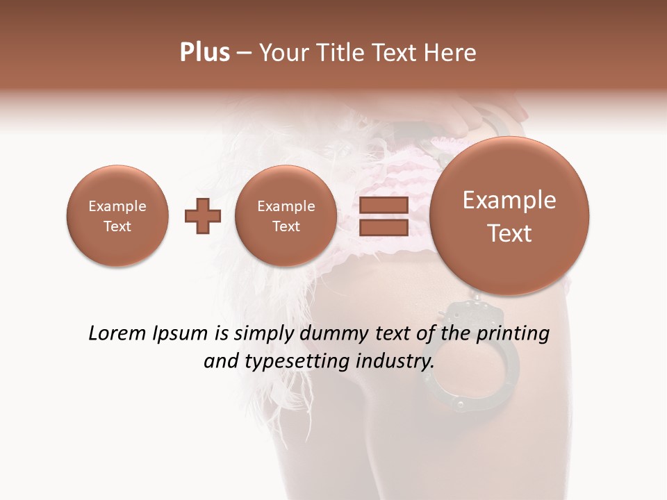 Attractive Female Hair PowerPoint Template