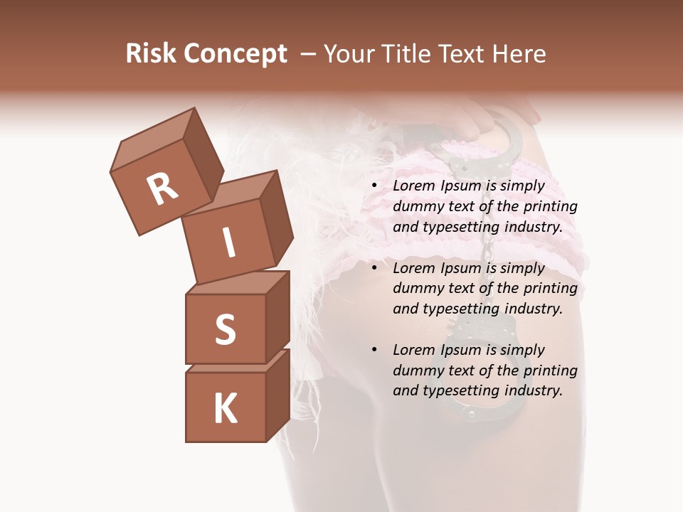 Attractive Female Hair PowerPoint Template