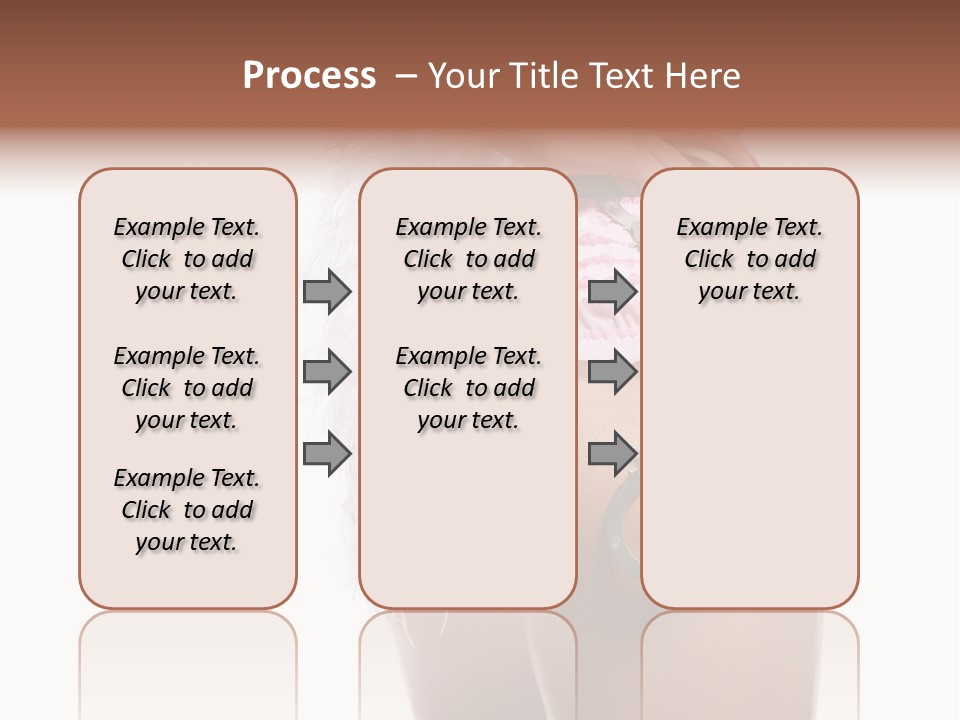 Attractive Female Hair PowerPoint Template