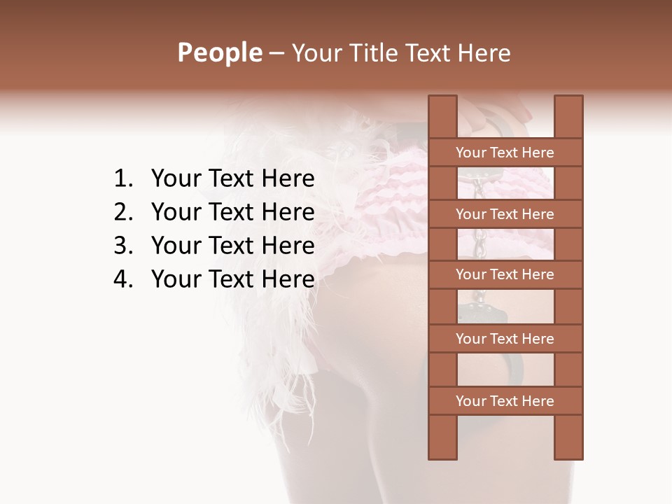 Attractive Female Hair PowerPoint Template