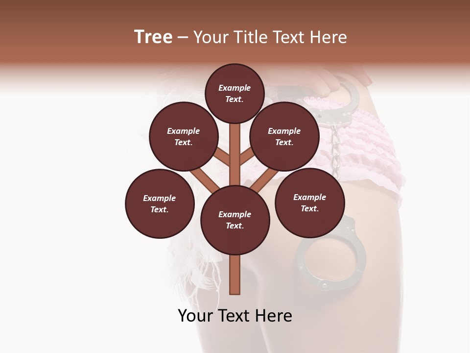 Attractive Female Hair PowerPoint Template