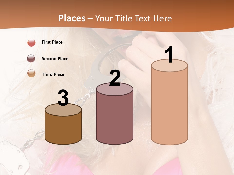 Bikini Hair Caucasian PowerPoint Template