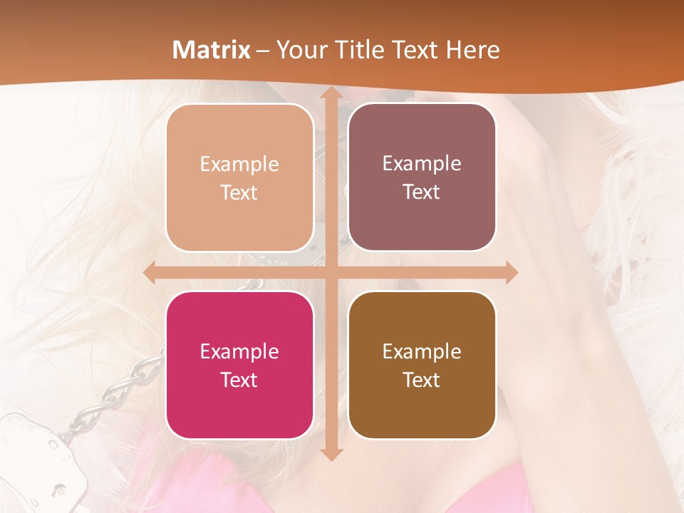 Bikini Hair Caucasian PowerPoint Template