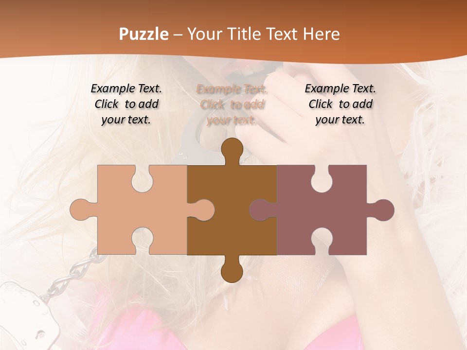 Bikini Hair Caucasian PowerPoint Template