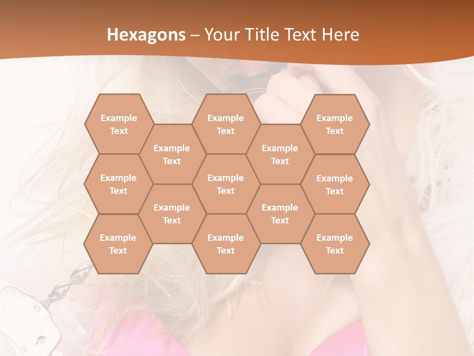 Bikini Hair Caucasian PowerPoint Template