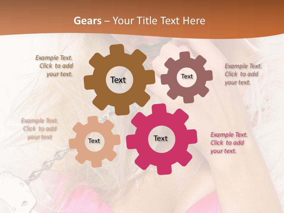 Bikini Hair Caucasian PowerPoint Template