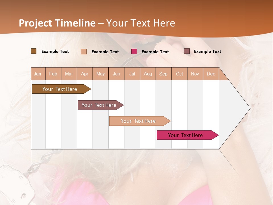 Bikini Hair Caucasian PowerPoint Template