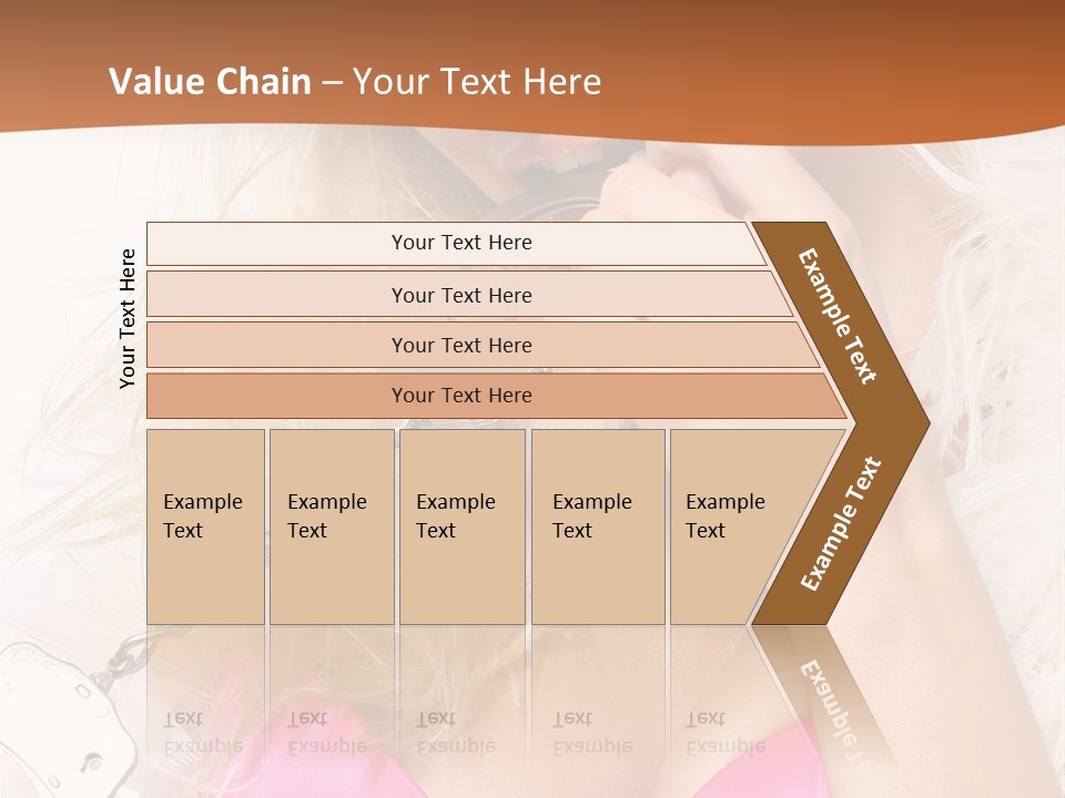 Bikini Hair Caucasian PowerPoint Template