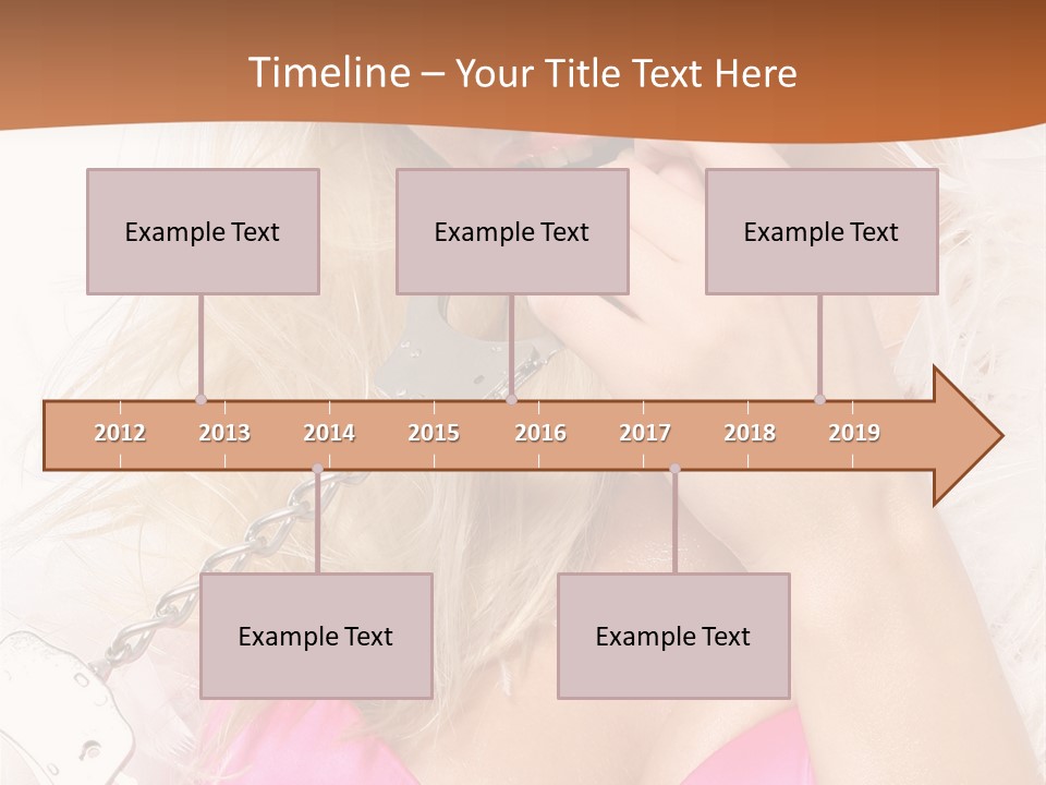 Bikini Hair Caucasian PowerPoint Template