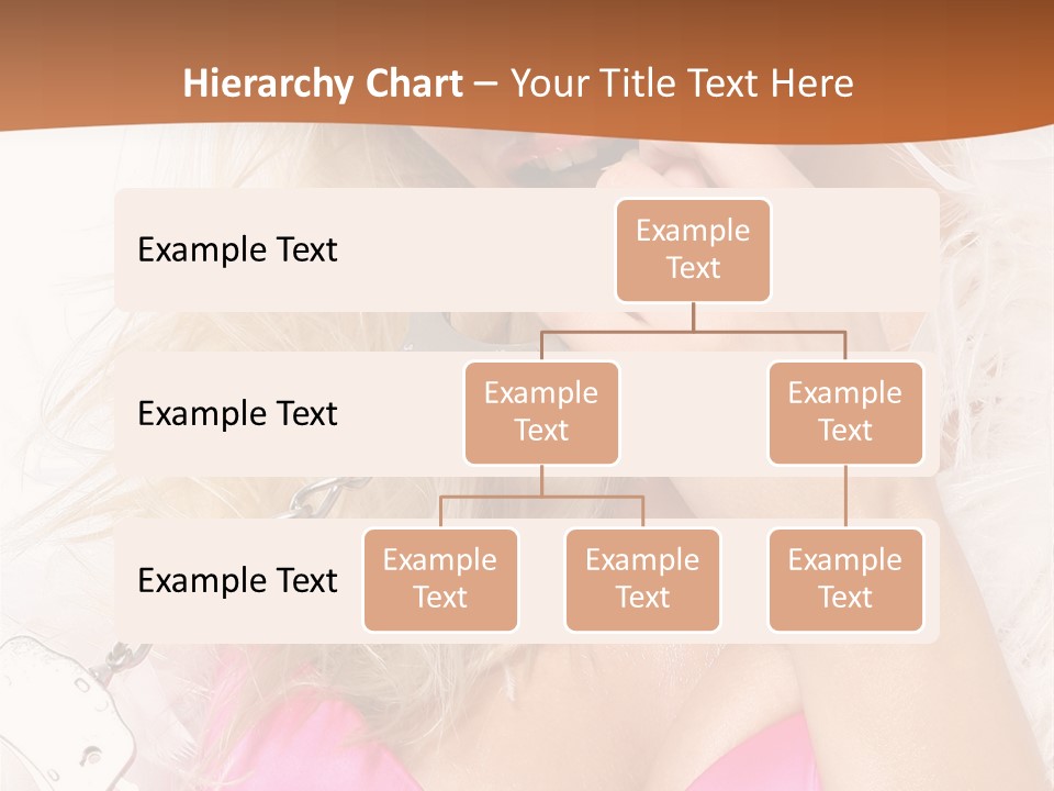 Bikini Hair Caucasian PowerPoint Template