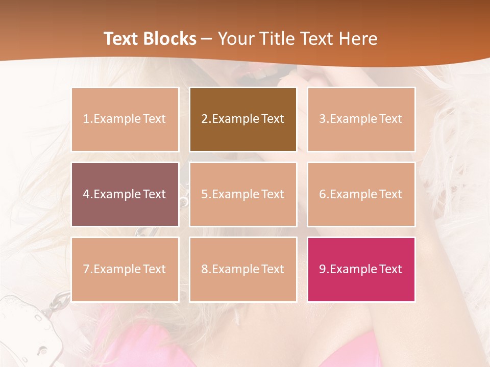 Bikini Hair Caucasian PowerPoint Template