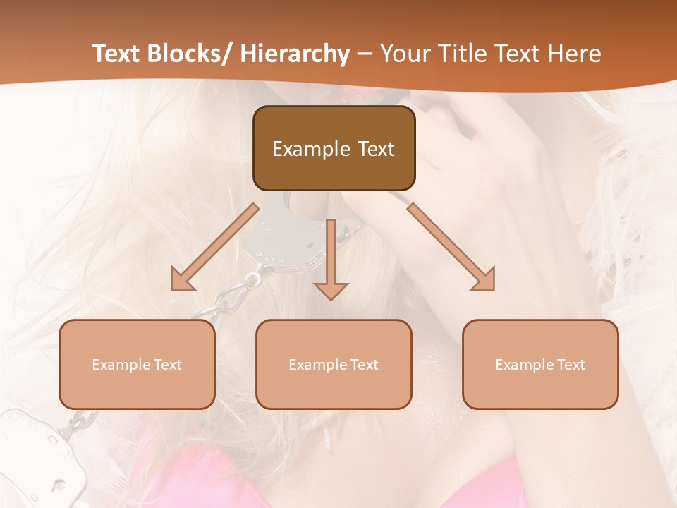 Bikini Hair Caucasian PowerPoint Template