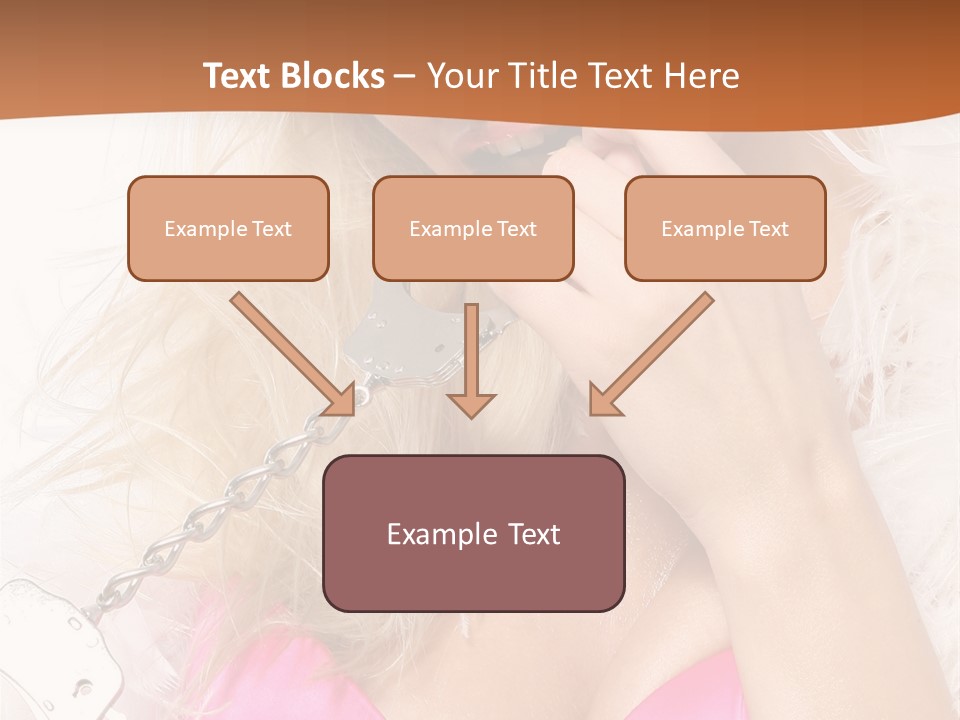 Bikini Hair Caucasian PowerPoint Template