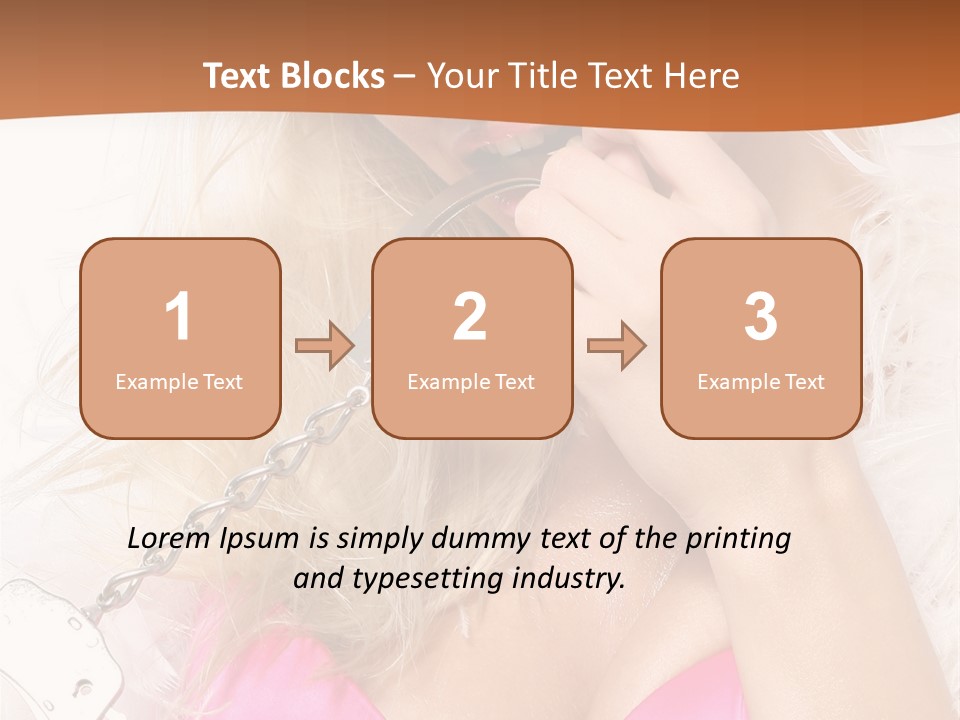 Bikini Hair Caucasian PowerPoint Template