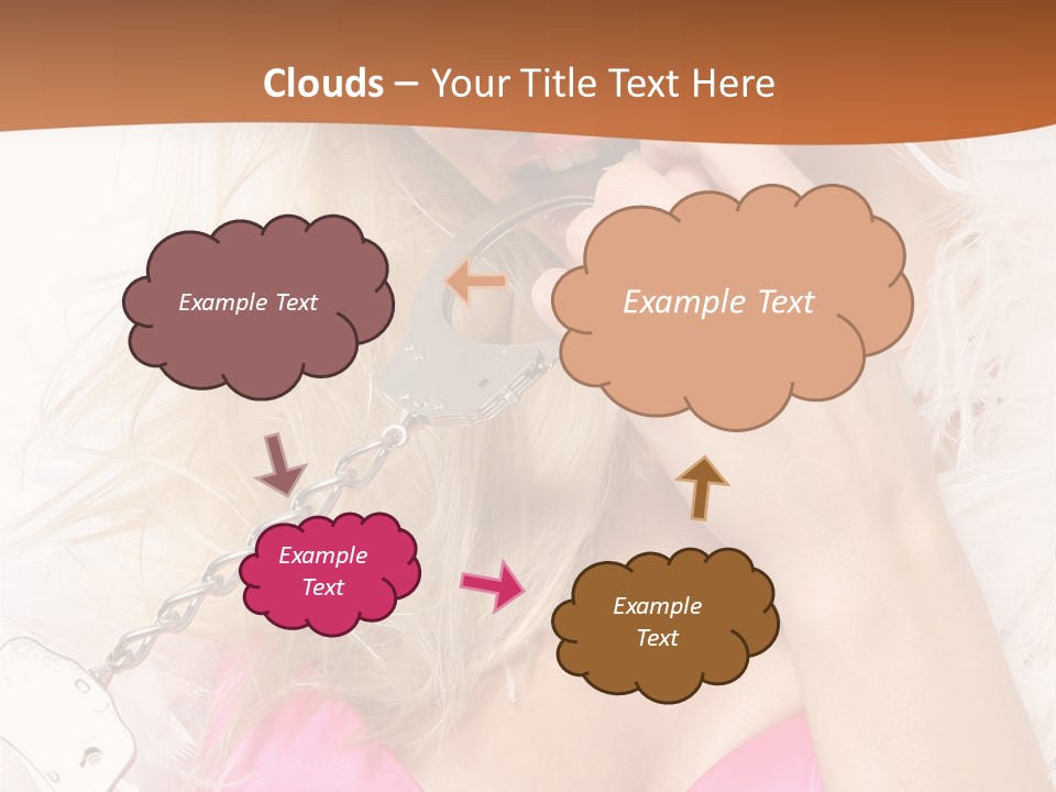 Bikini Hair Caucasian PowerPoint Template