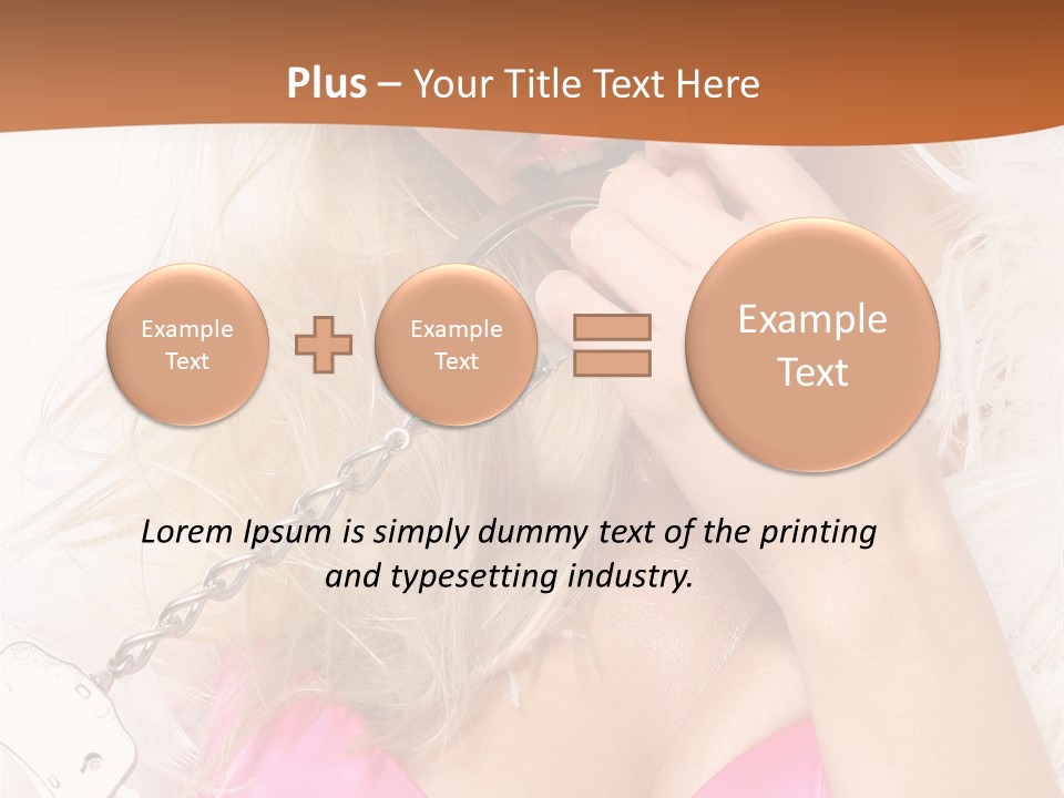 Bikini Hair Caucasian PowerPoint Template
