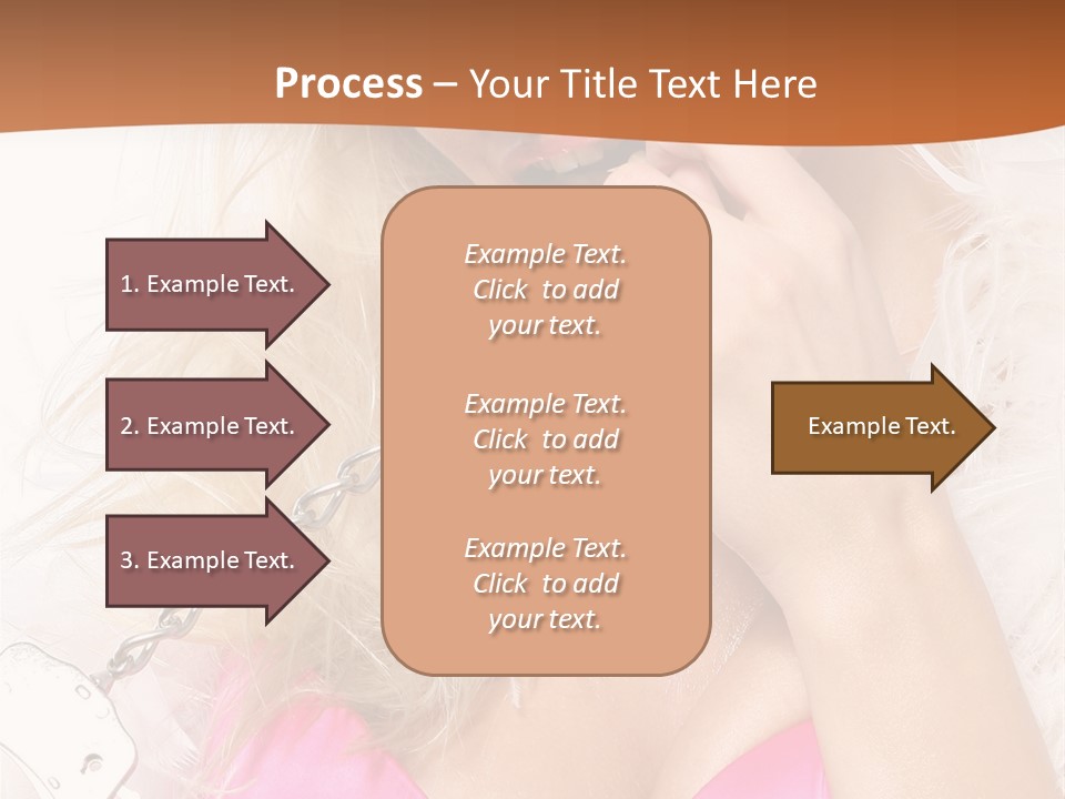 Bikini Hair Caucasian PowerPoint Template
