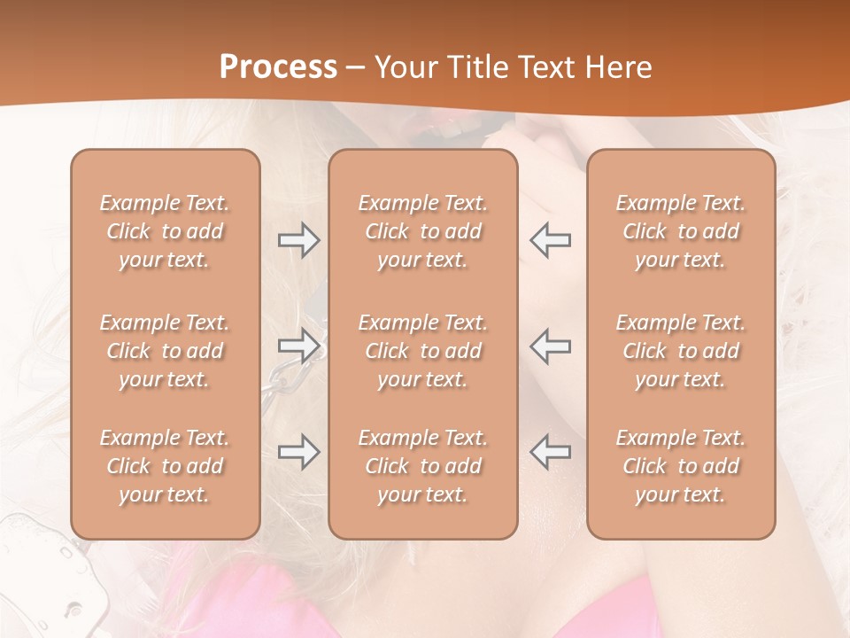 Bikini Hair Caucasian PowerPoint Template