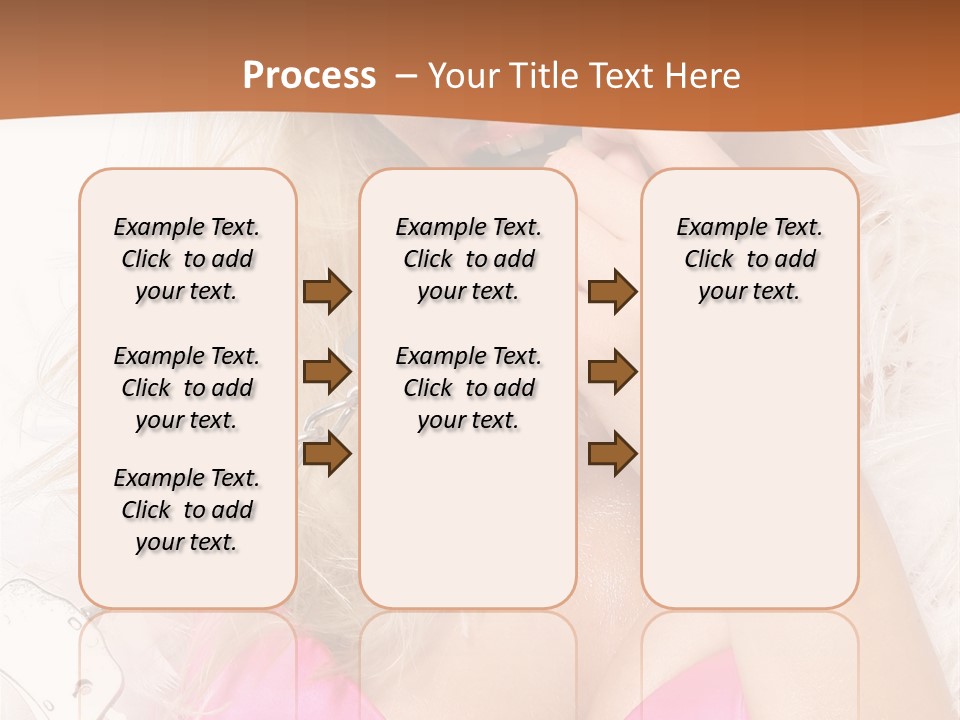Bikini Hair Caucasian PowerPoint Template