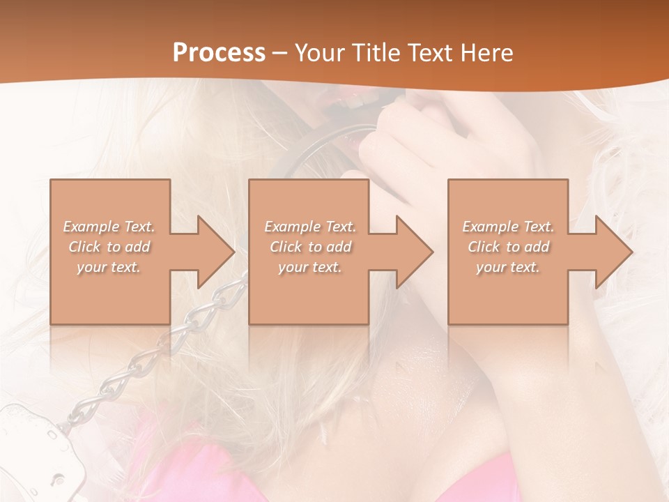 Bikini Hair Caucasian PowerPoint Template