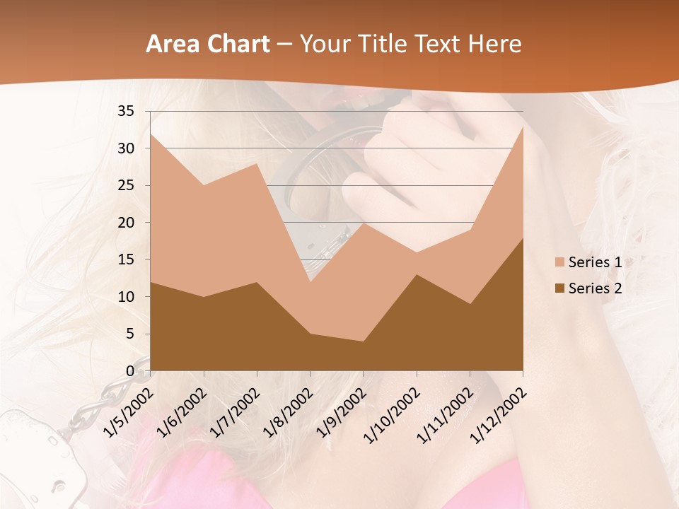 Bikini Hair Caucasian PowerPoint Template