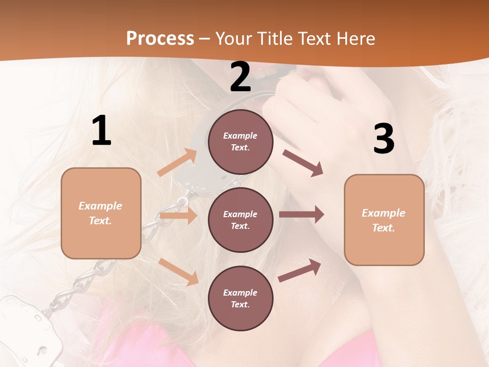 Bikini Hair Caucasian PowerPoint Template