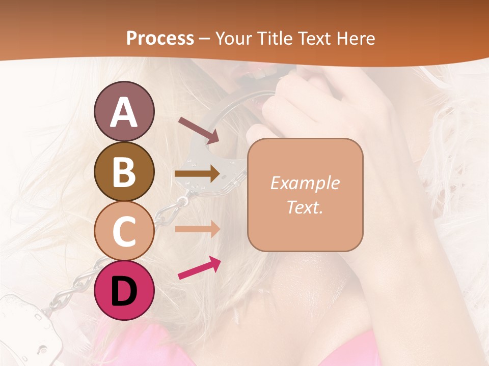 Bikini Hair Caucasian PowerPoint Template