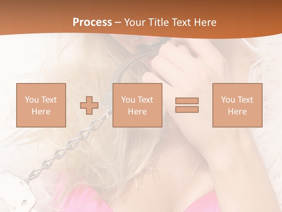 Bikini Hair Caucasian PowerPoint Template