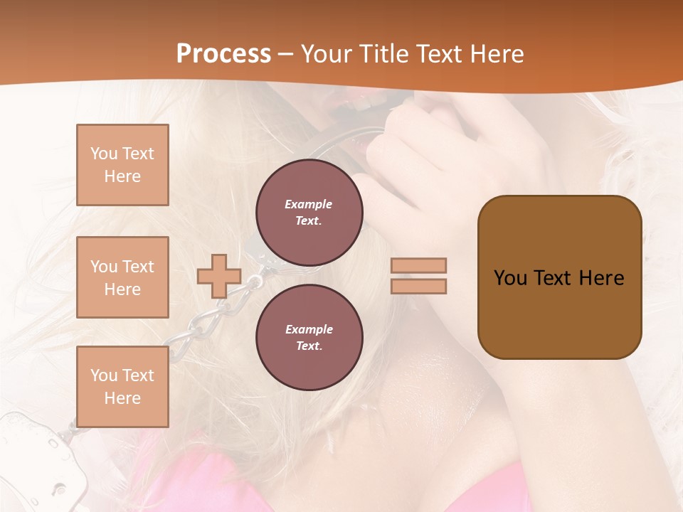 Bikini Hair Caucasian PowerPoint Template