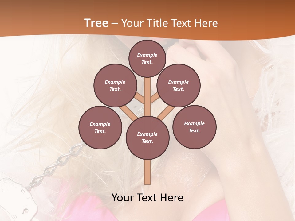 Bikini Hair Caucasian PowerPoint Template