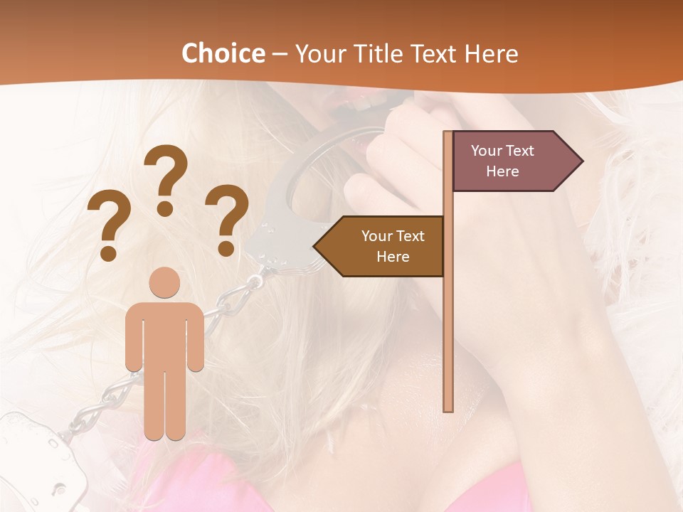 Bikini Hair Caucasian PowerPoint Template